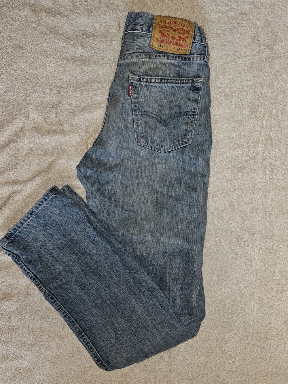 Levi's Men’s 514 Jeans Straight Fit Light Blue Size 29×32